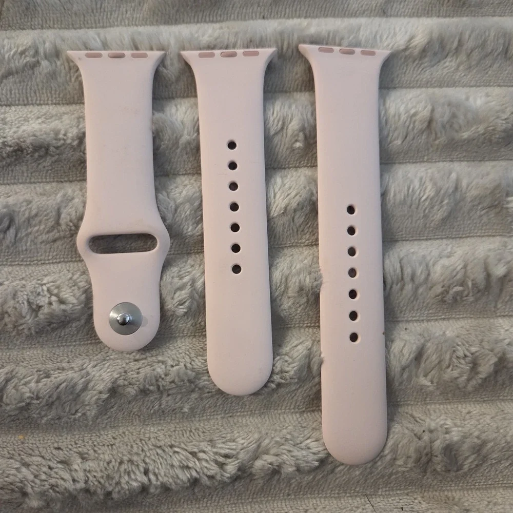 Genuine Apple Watch Sport Band 40mm Pink Sand OEM Complete Set S/M M/L 38mm 41mm